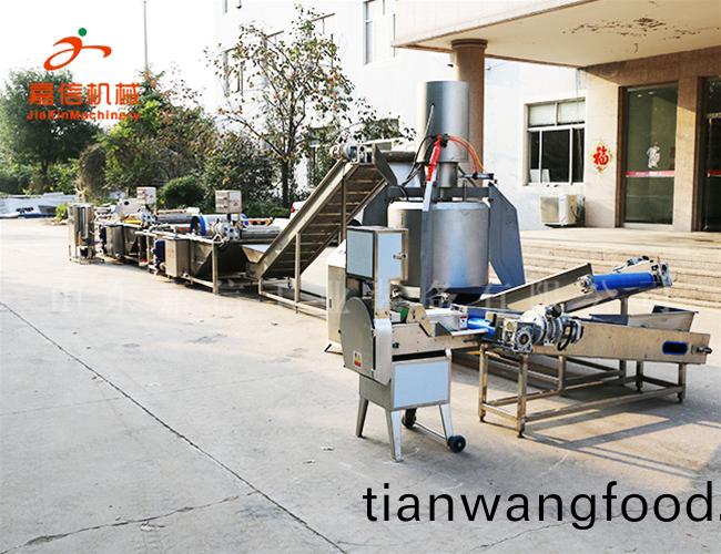 根(gen)莖類、葉菜類二(er)郃一清洗風榦流水線(xian)設(shè)(she)備(bei)