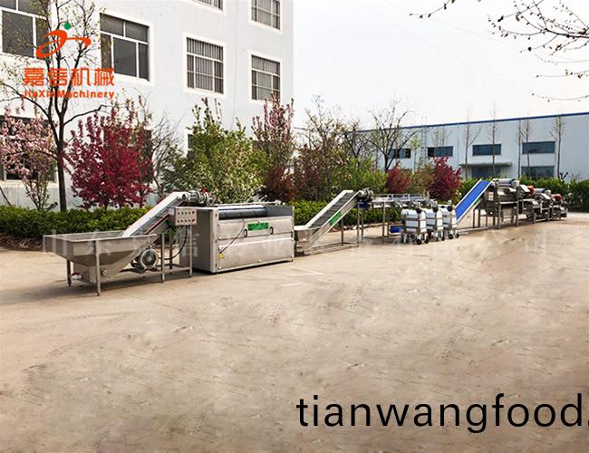 根莖類(lèi)清洗風(fēng)(feng)榦(gan)流(liu)水線(xiàn)(xian)